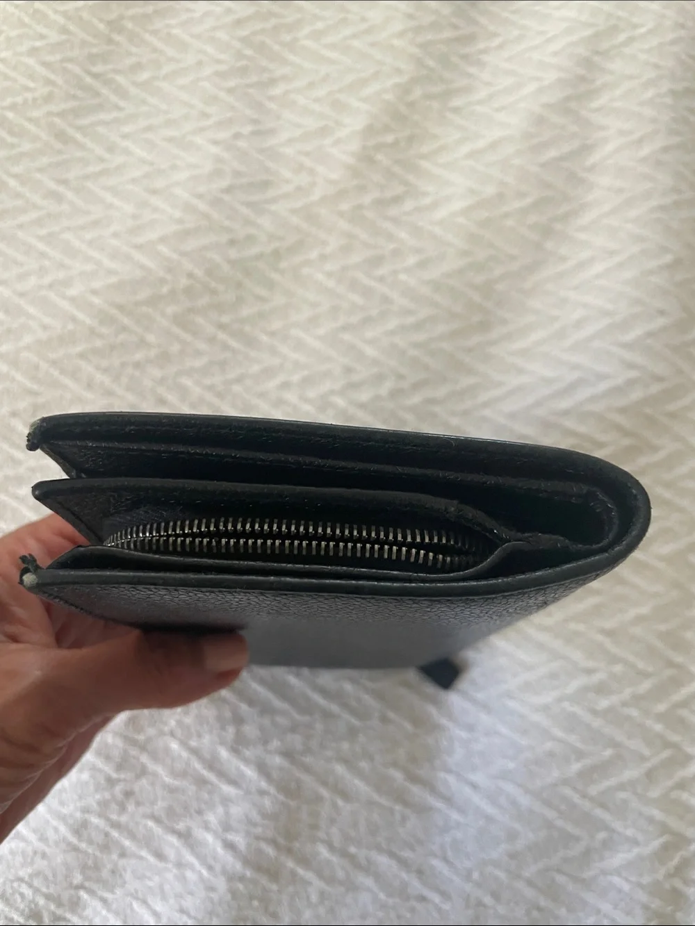 Vintage Bvlgari wallet black large